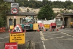 Roadworks in Bath